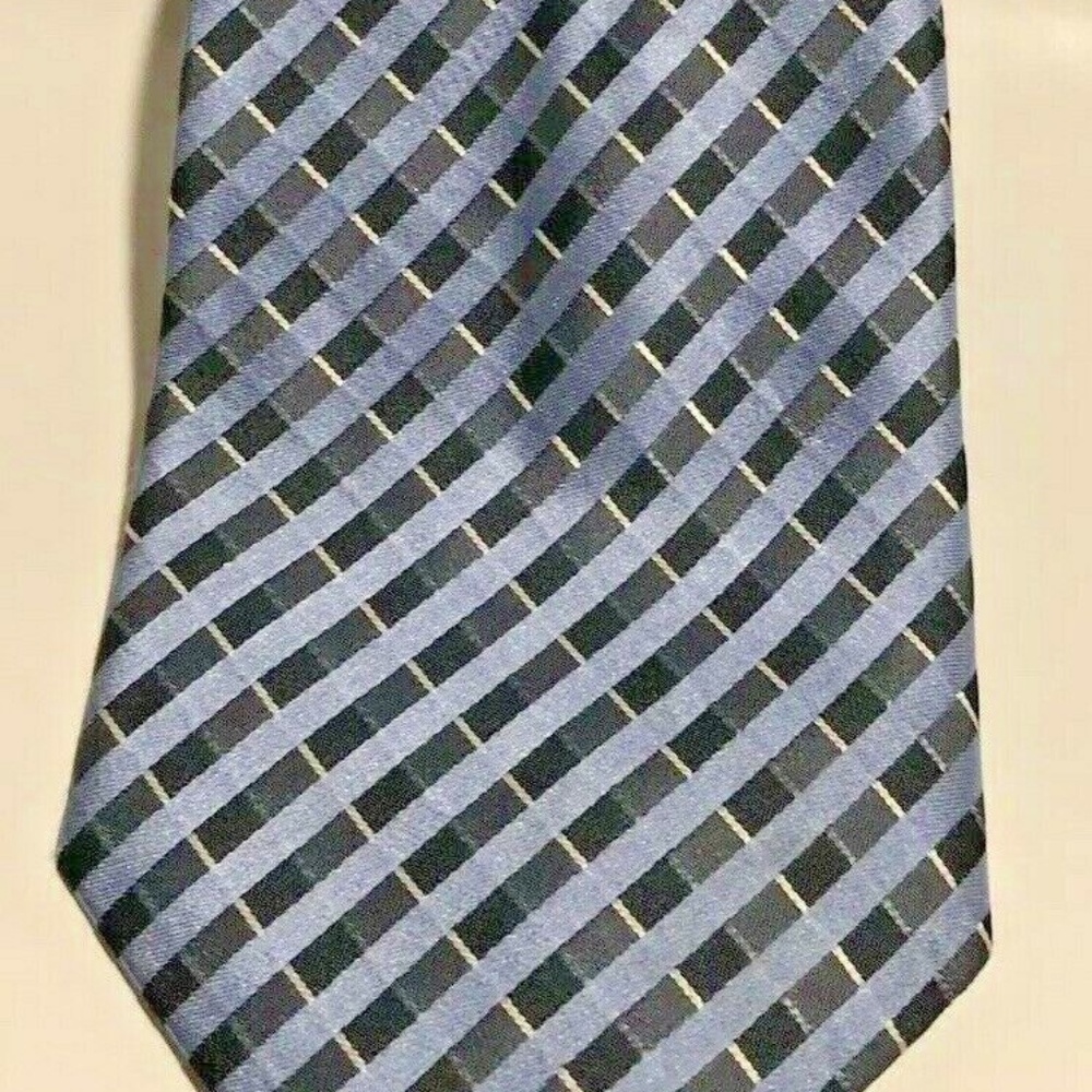 FUMAGALLIS  MENS NECKTIE 100% SILK BLUE